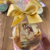 doce com foto noivos